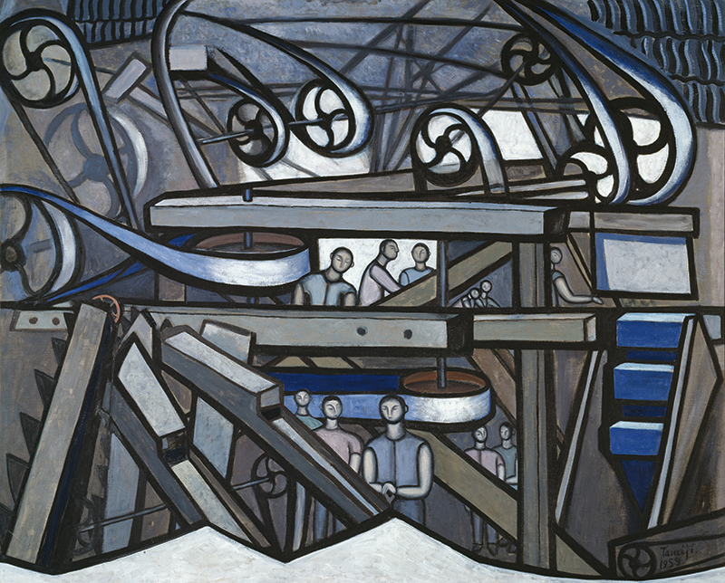 北川民次《砂の工場》画像