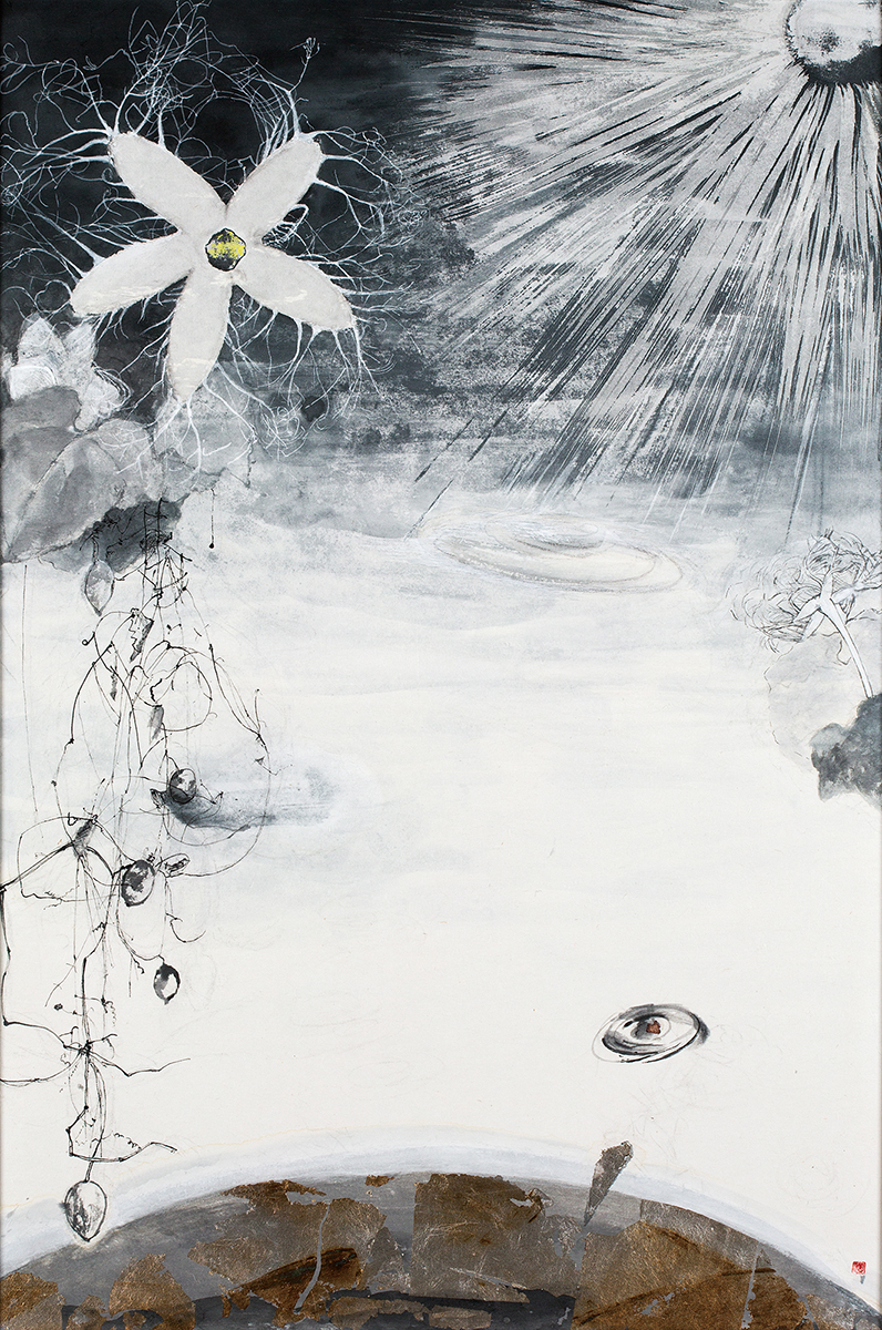 青木園《宙に咲く烏瓜》画像