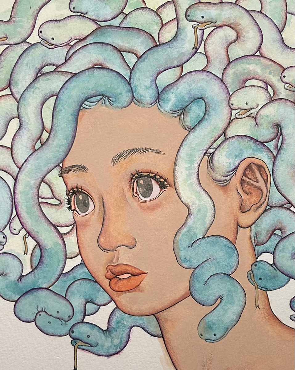 田村日佳《蛇毛a》画像