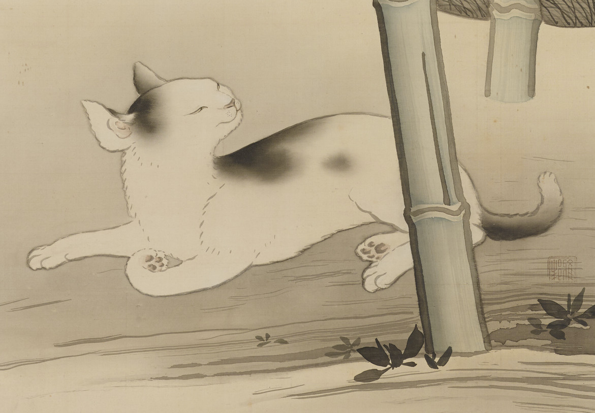『竹林猫』（部分）