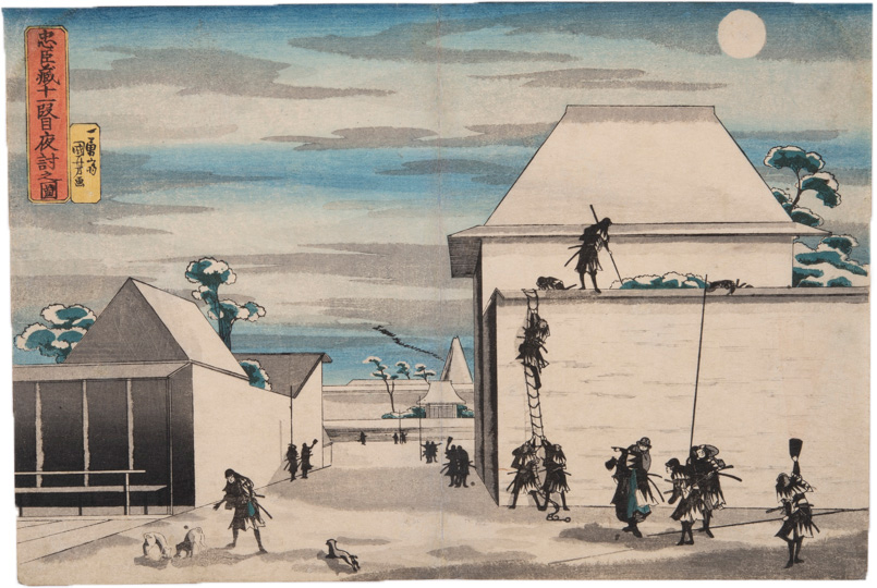 国芳《忠臣蔵十一段目夜討之図》画像