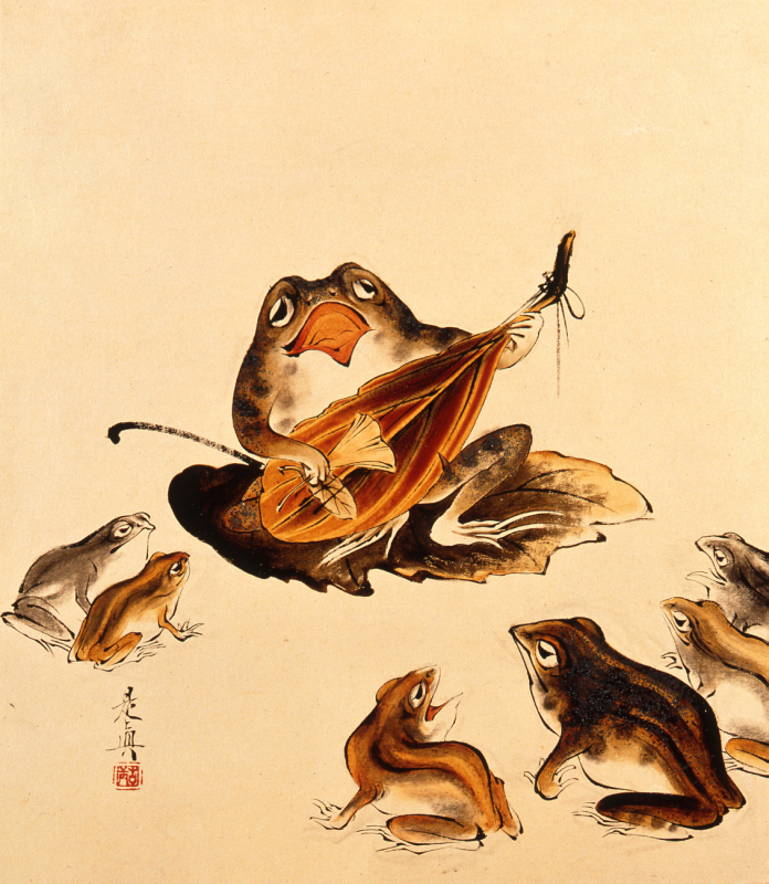 柴田是真《墨林筆哥》画像