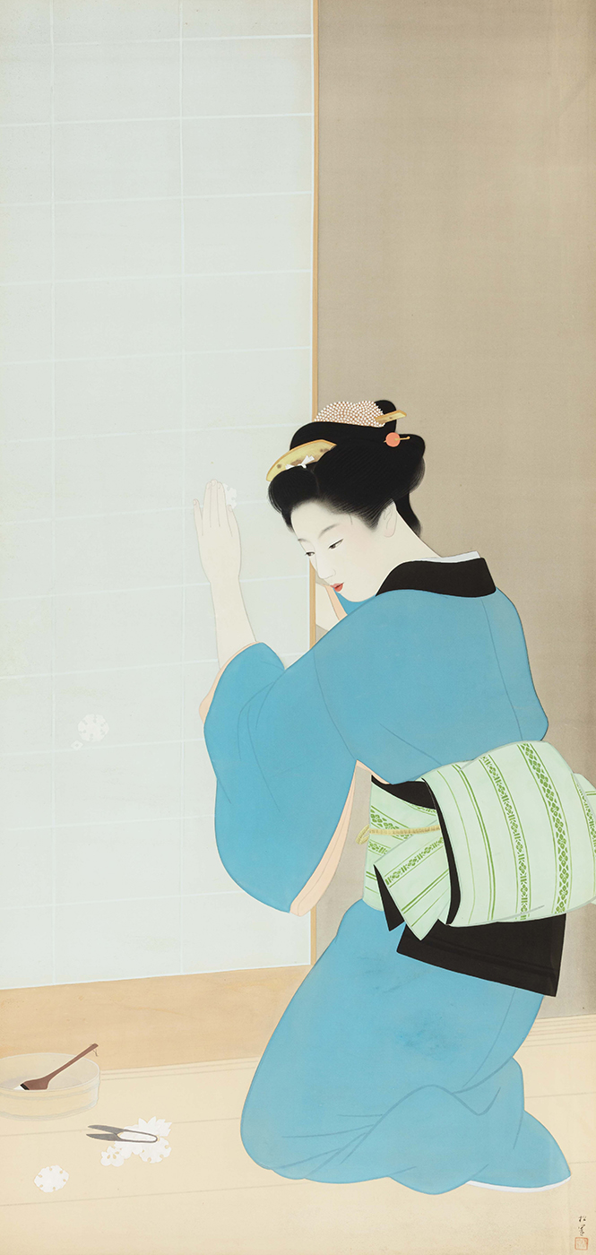 上村松園 《晩秋》画像