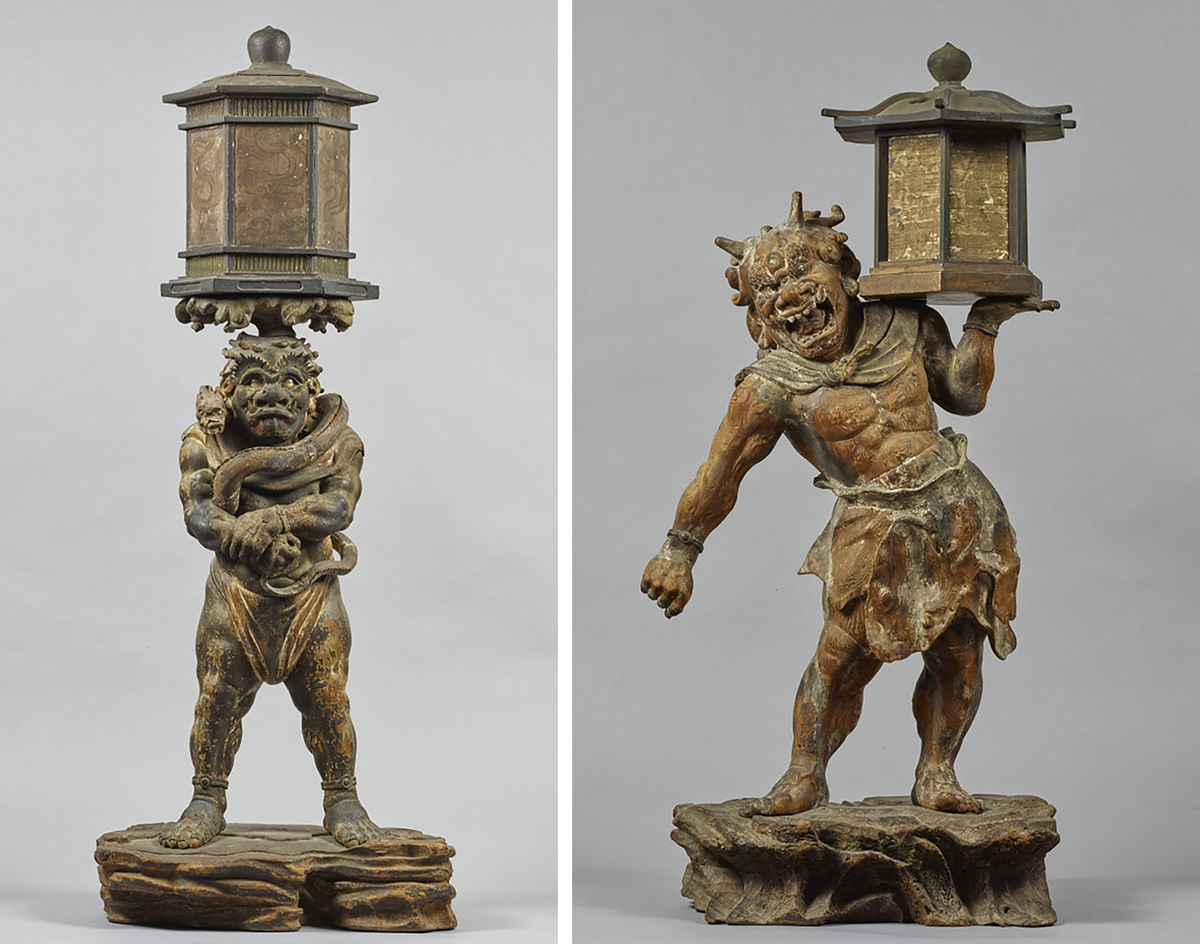 国宝 龍燈鬼立像と天燈鬼立像 画像