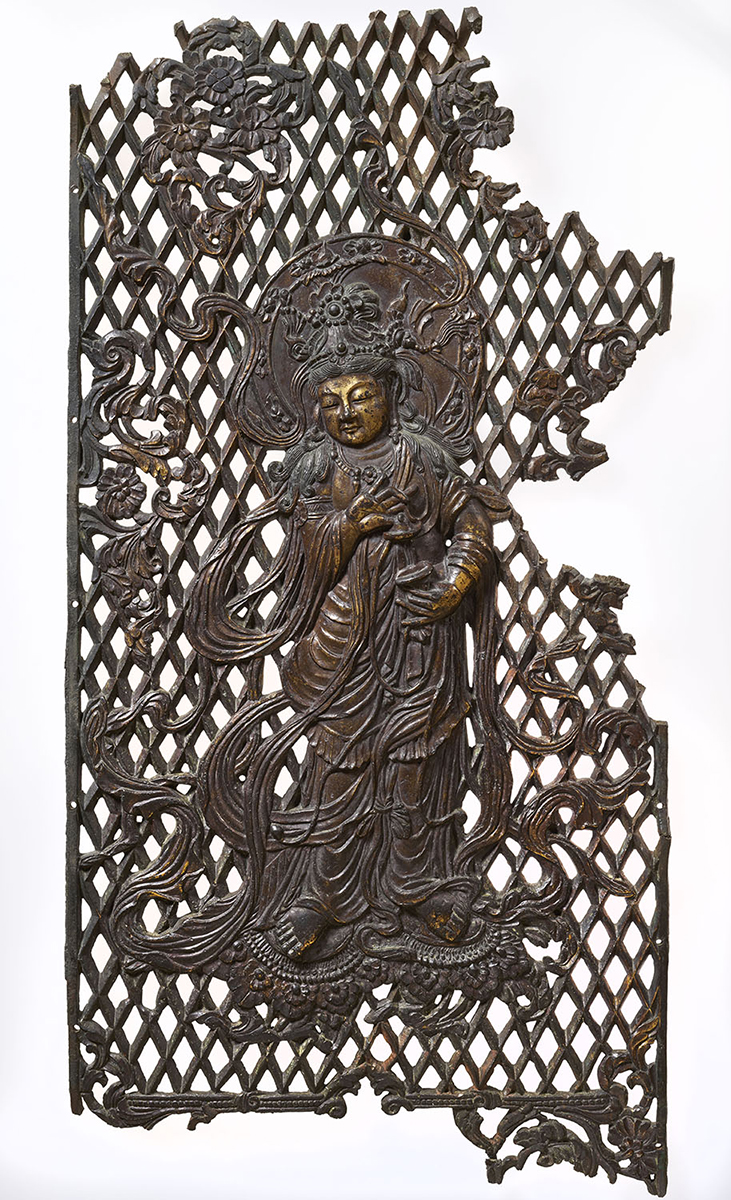 国宝 金銅八角燈籠火袋羽目板 画像