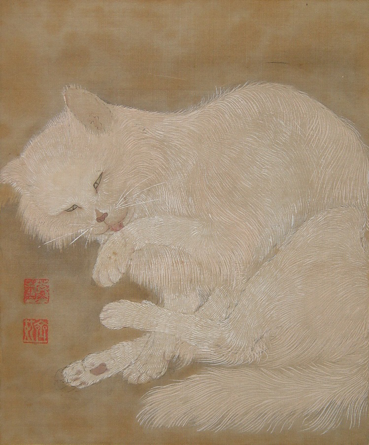 細川斉茲「猫図」