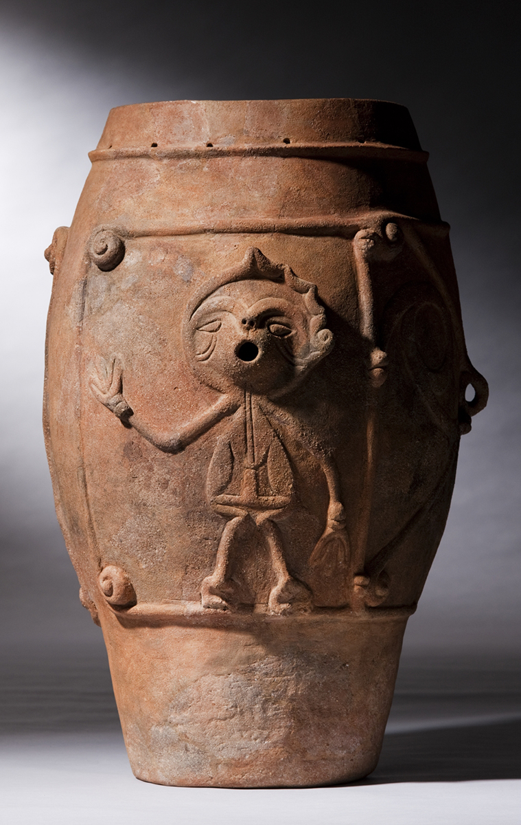 《人体文様付有孔鍔付土器》画像