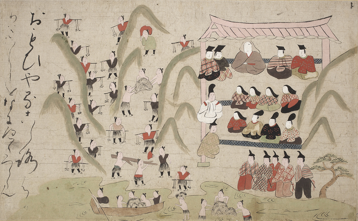 《築島物語絵巻》画像（部分）