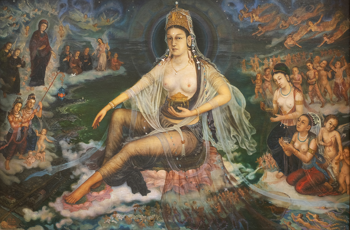 牧島如鳩《魚籃観音像》画像