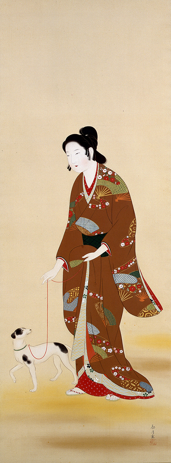 菊池契月《寛永麗人》画像