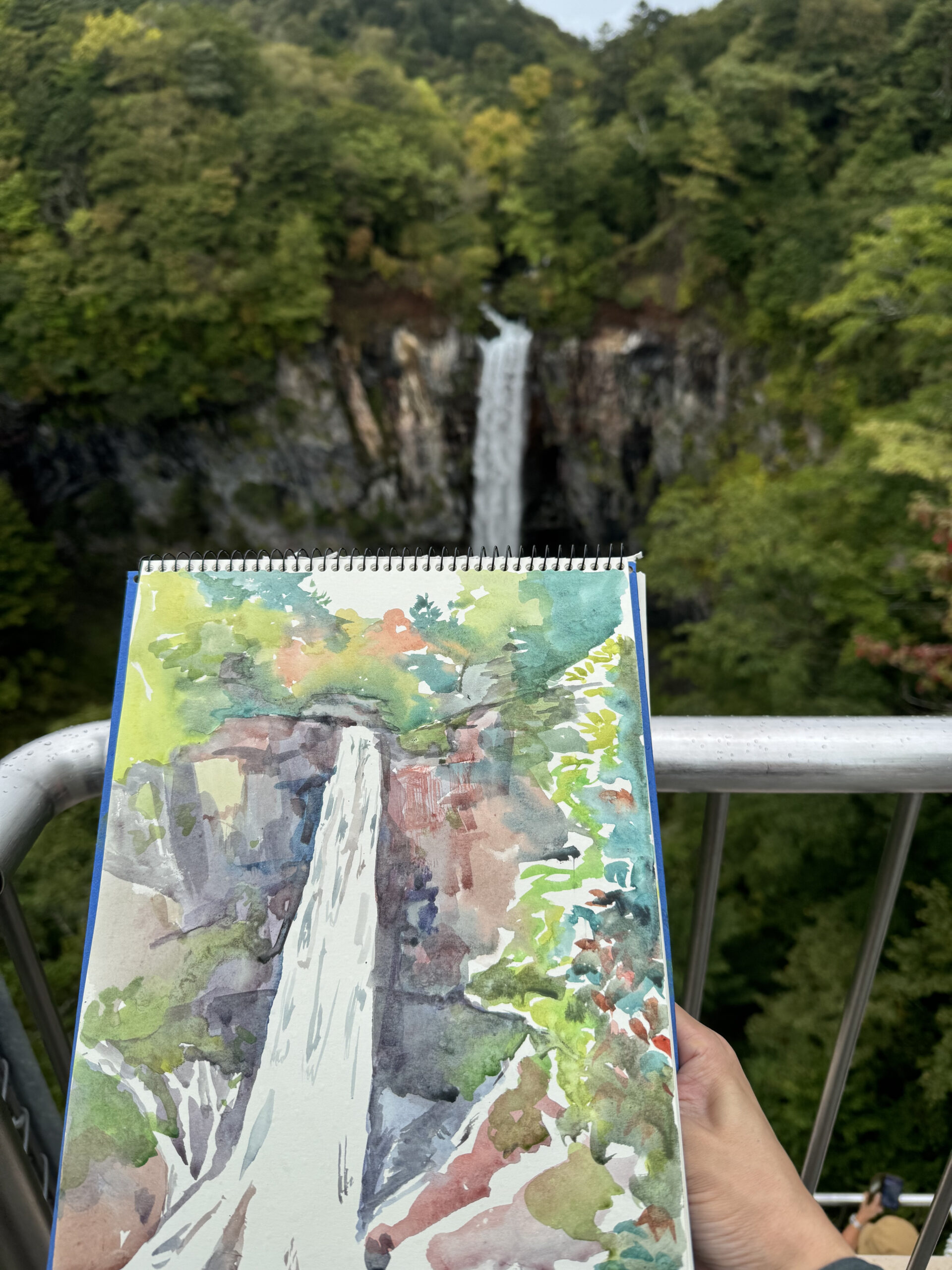 華厳の滝スケッチ