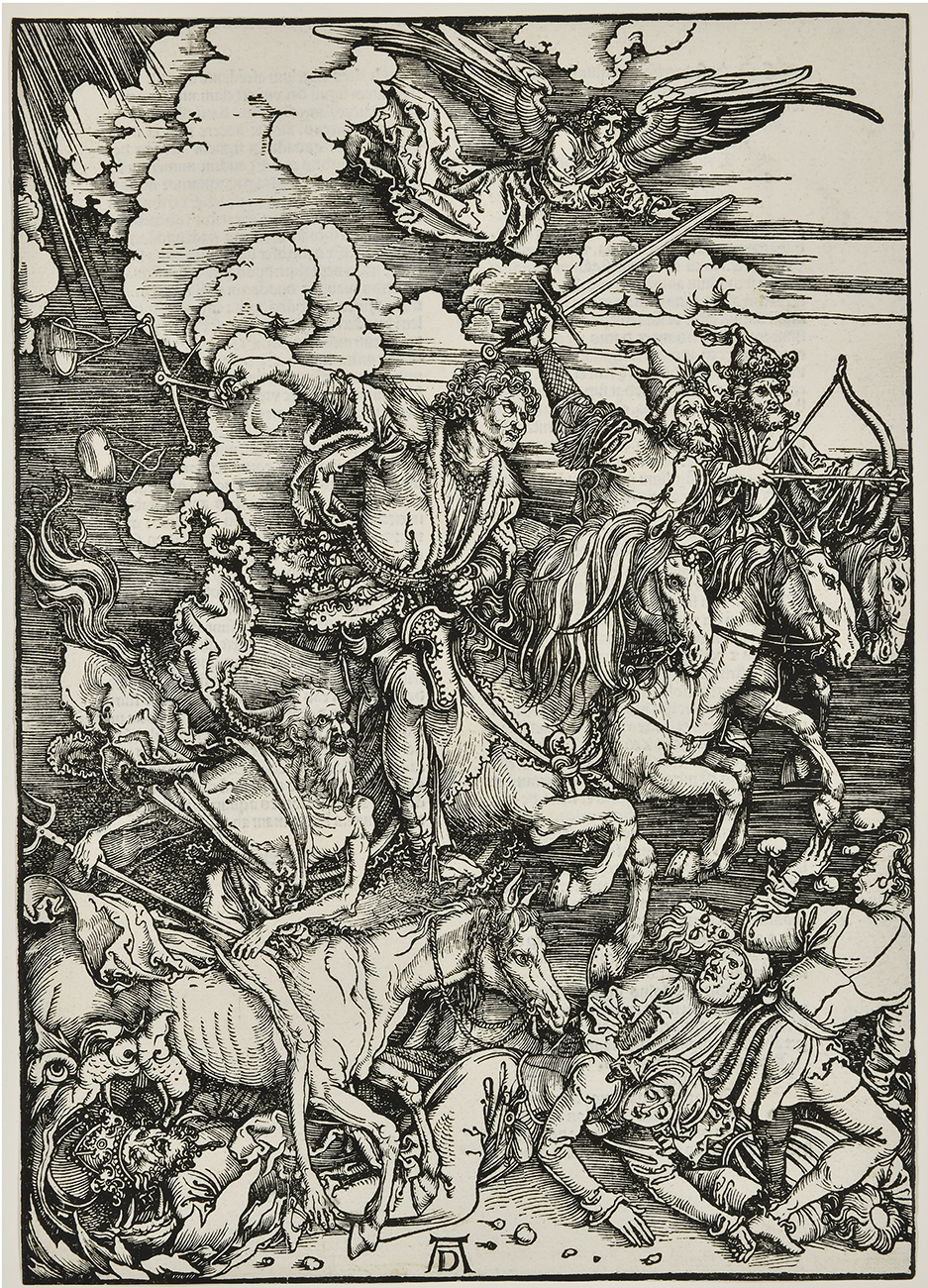 アルブレヒト・デューラー《四人の騎者》画像