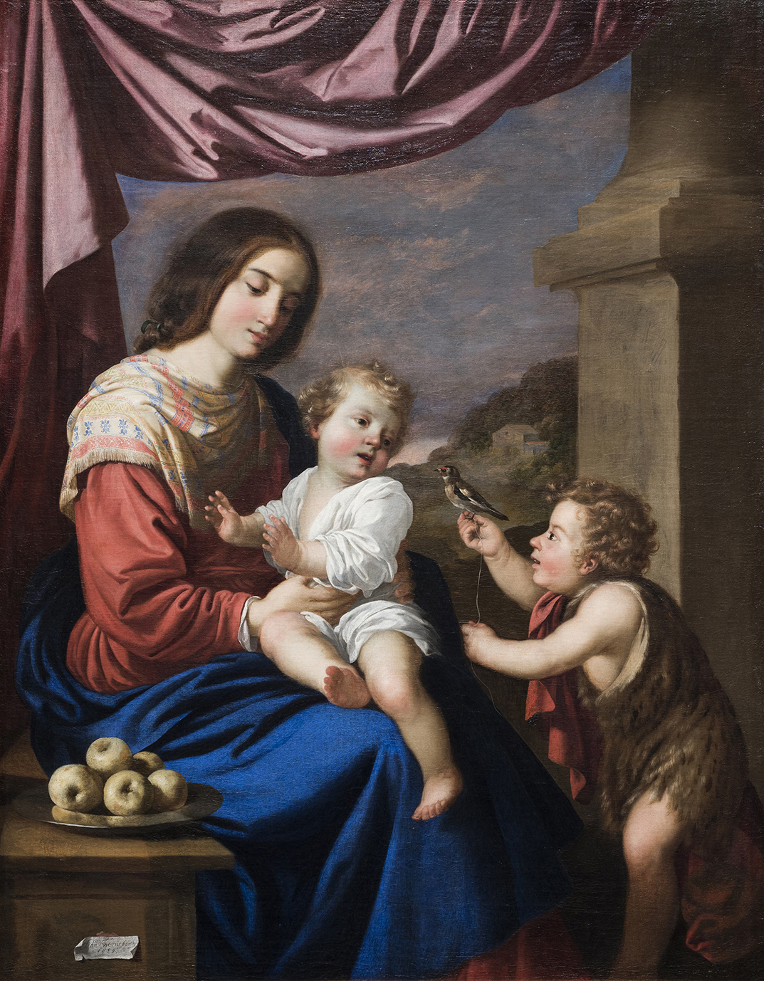 フランシスコ・デ・スルバラン《聖母子と聖ヨハネ》画像