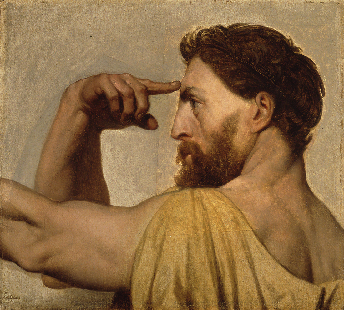 ジャン＝オーギュスト＝ドミニク・アングル《フェイディアスの習作》画像