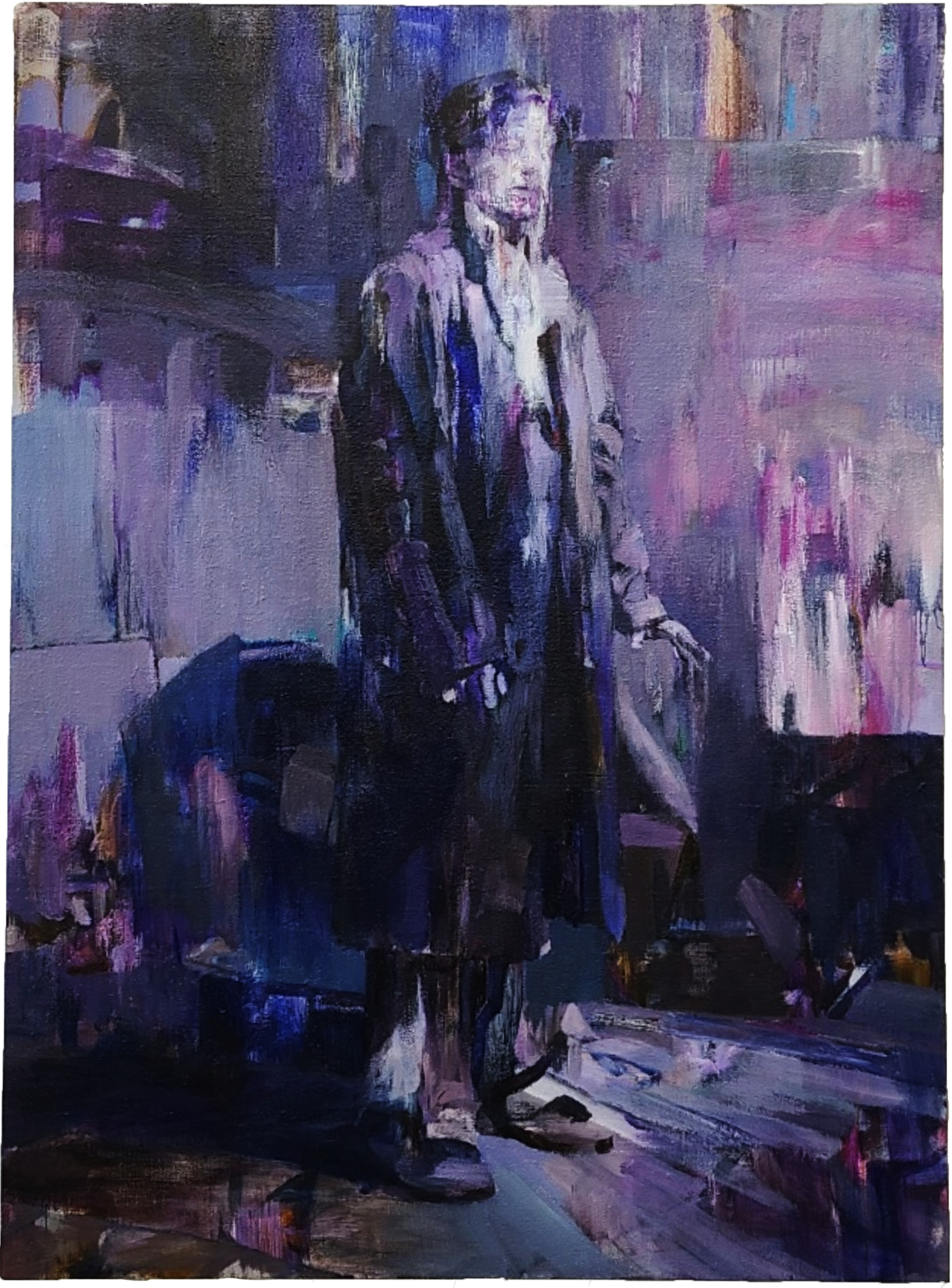 《boundary》2025年　油彩/キャンバス　259.0×194.0cm