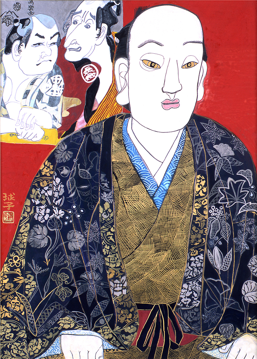 片岡球子《面構十三人衆内 写楽》画像