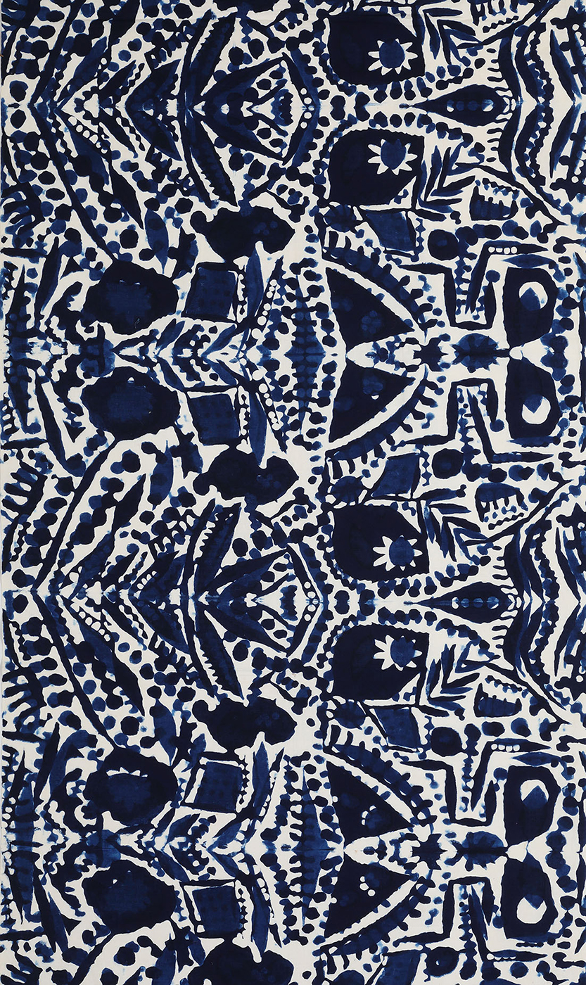 柚木沙弥郎《注染ロマネスク文布》画像