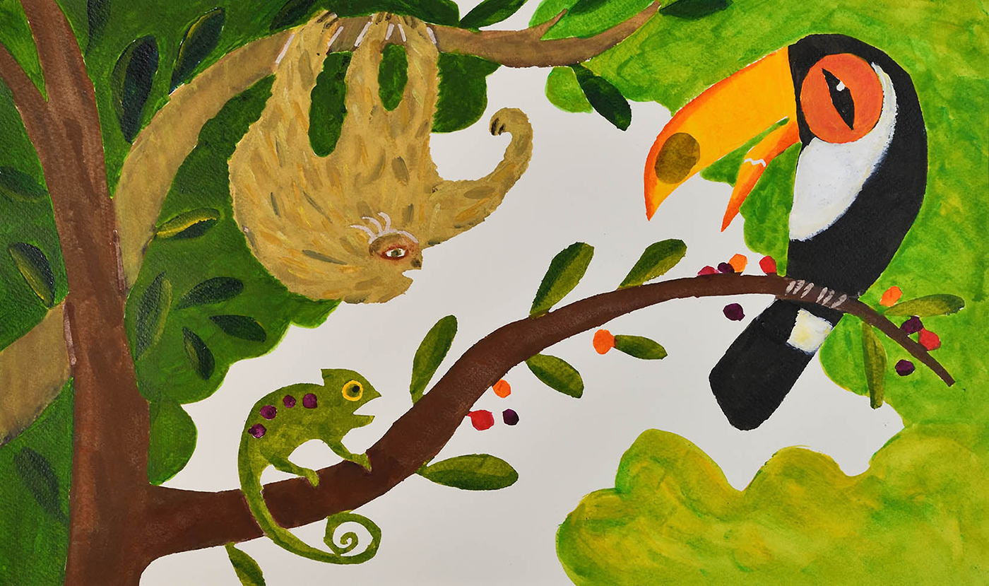 柚木沙弥郎《『トコとグーグーとキキ』絵本原画》画像