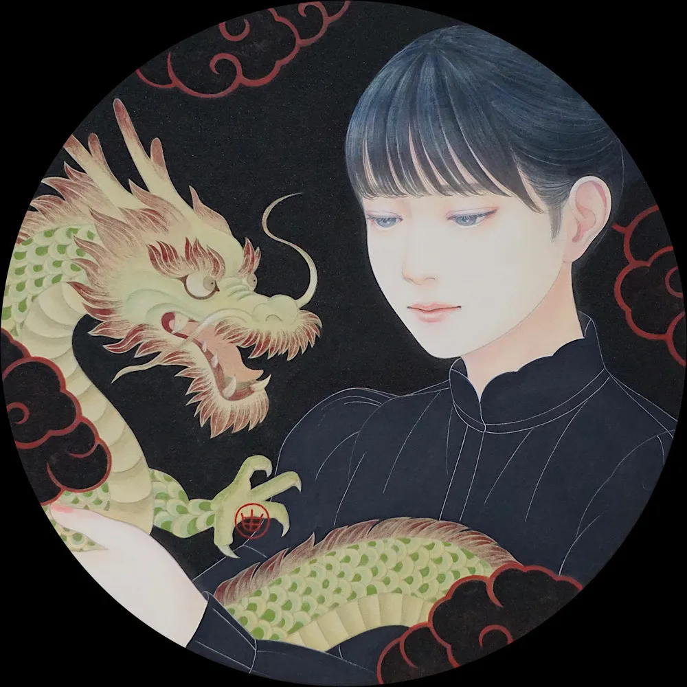 淺野由大《翠鱗は月を抱く》