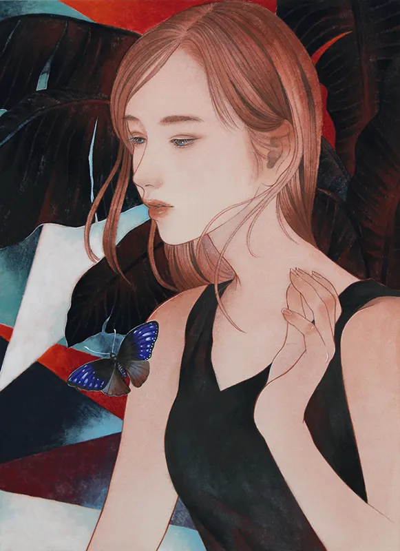 花菱慧《褄紫斑》