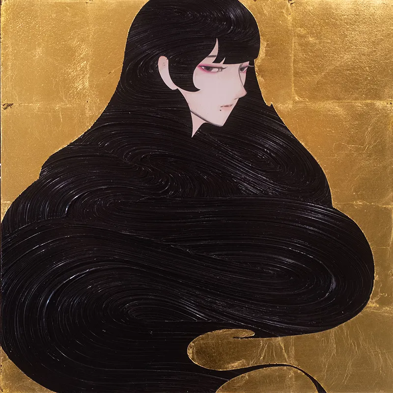 やまなかともろう《麗髪 金XXV》