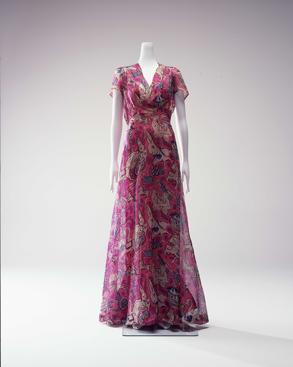 エルザ・スキャパレッリ《イヴニング・ドレス「サーカス・コレクション」》画像