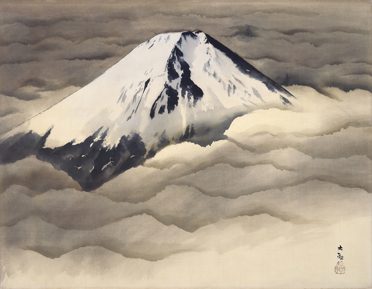 横山大観《霊峰不二》画像