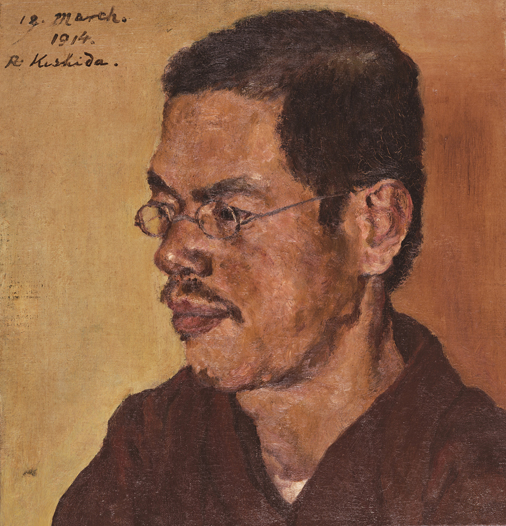 岸田劉生《武者小路実篤像》画像