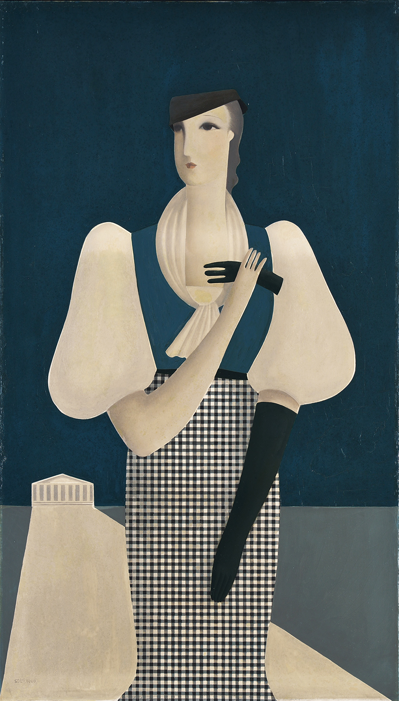 東郷青児《黒い手袋》画像